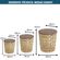 Kit 3 Mesas de Apoio Sandy Or Design Tampo em Madeira Estruta em Fibra Natural -5-